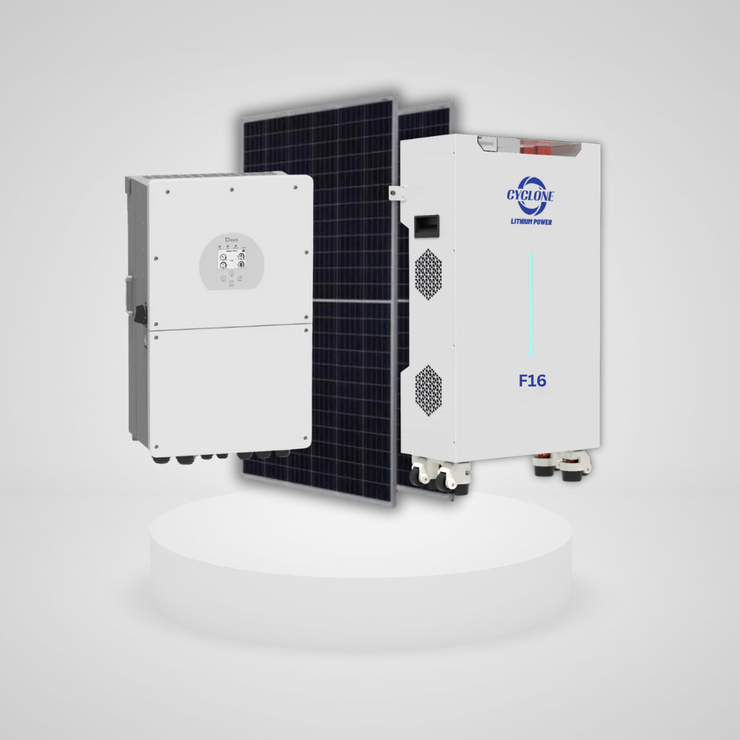 12KW 1PH DEYE CYCLONE F16 SOLAR BUNDLE