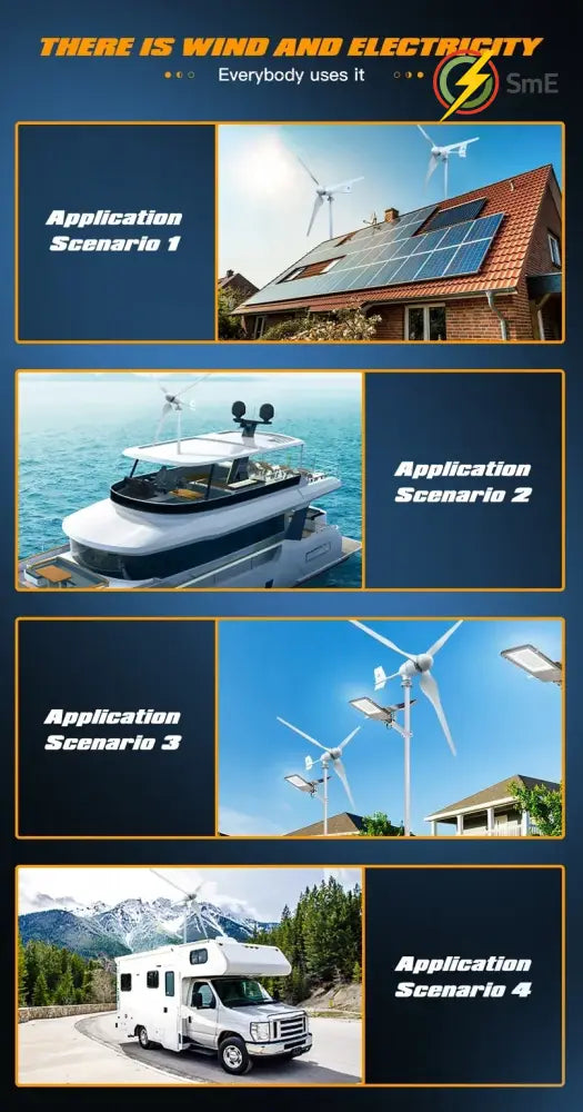 2KW 5KW Horizontal Axis Wind Turbine 12V 24V 48V 96V Wind Generator CE Certified Free Energy Low Speed Off Grid for