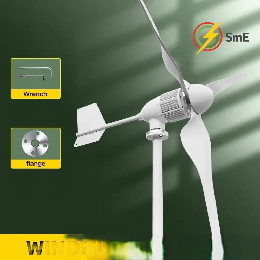 2KW 5KW Horizontal Axis Wind Turbine 12V 24V 48V 96V Wind Generator CE Certified Free Energy Low Speed Off Grid for