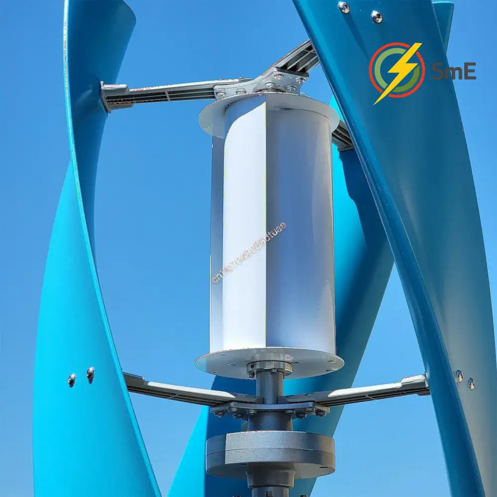 5000W 6000W Vertical Wind Turbine 12V 24V 48V Small Windmill Free Energy Wind Generator for 110V or 220V Household Farm