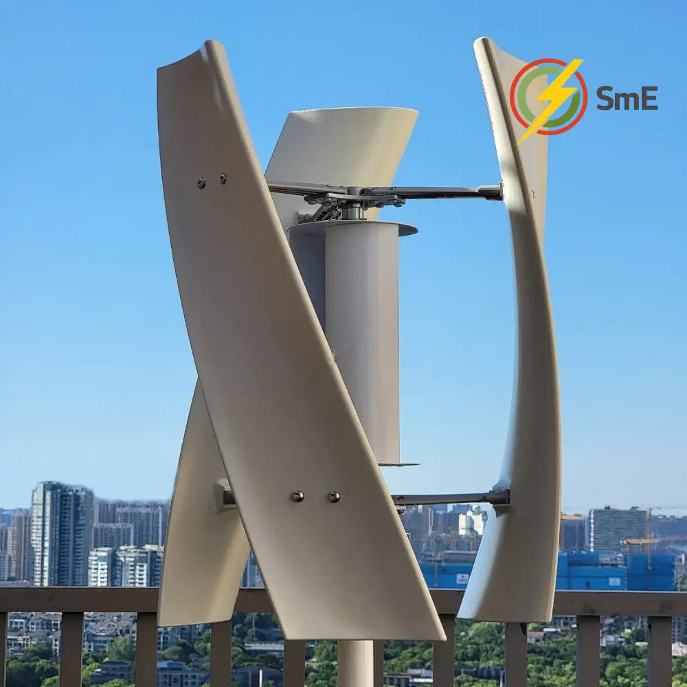 5000W 6000W Vertical Wind Turbine 12V 24V 48V Small Windmill Free Energy Wind Generator for 110V or 220V Household Farm