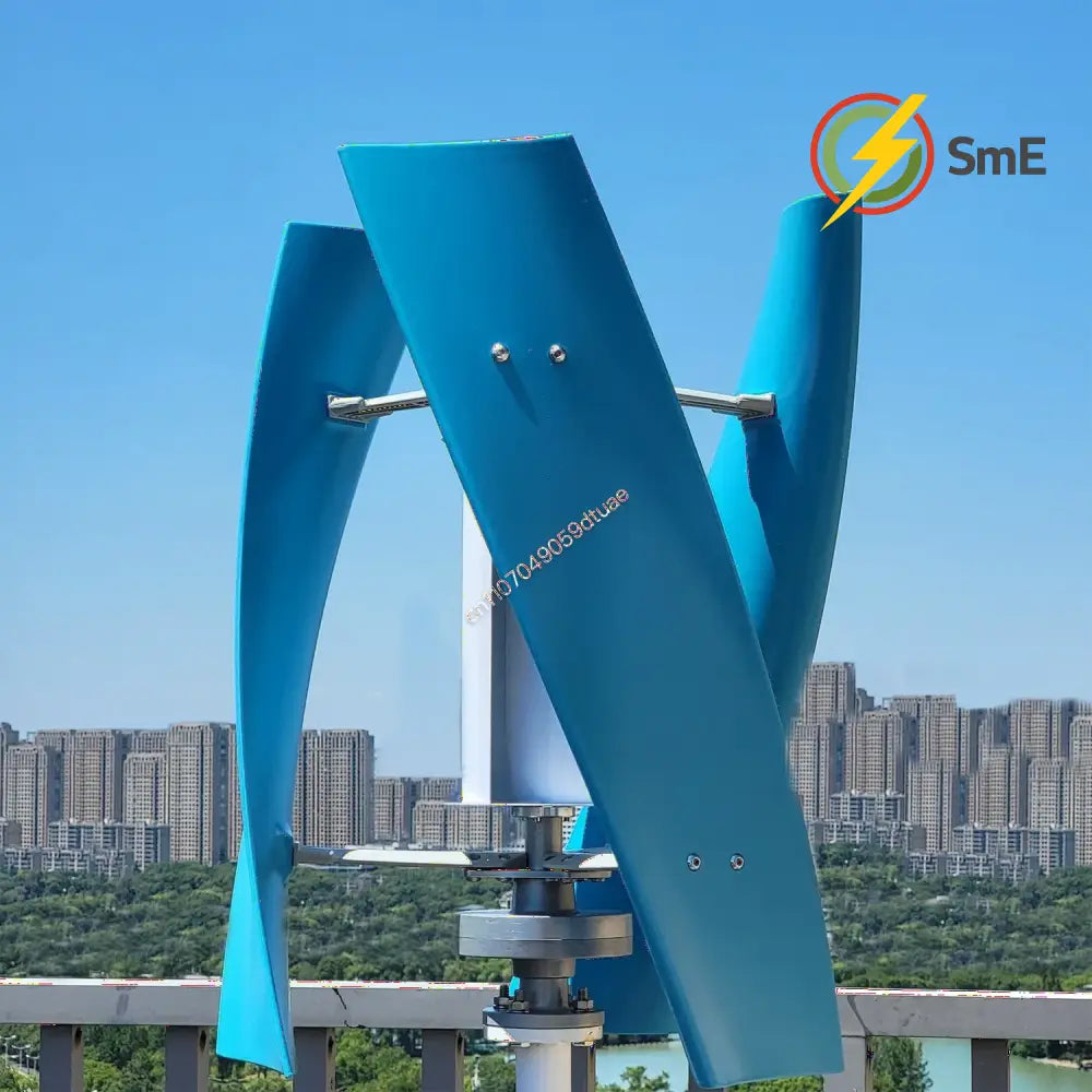5000W 6000W Vertical Wind Turbine 12V 24V 48V Small Windmill Free Energy Wind Generator for 110V or 220V Household Farm