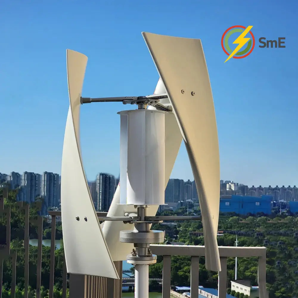 5000W 6000W Vertical Wind Turbine 12V 24V 48V Small Windmill Free Energy Wind Generator for 110V or 220V Household Farm