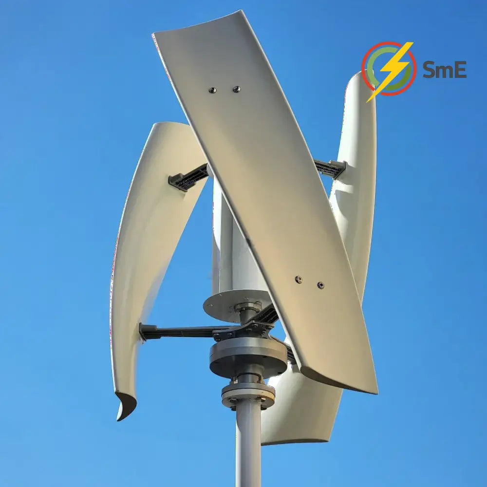 5000W 6000W Vertical Wind Turbine 12V 24V 48V Small Windmill Free Energy Wind Generator for 110V or 220V Household Farm