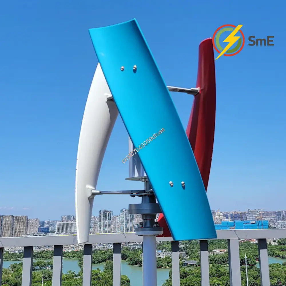 5000W 6000W Vertical Wind Turbine 12V 24V 48V Small Windmill Free Energy Wind Generator for 110V or 220V Household Farm