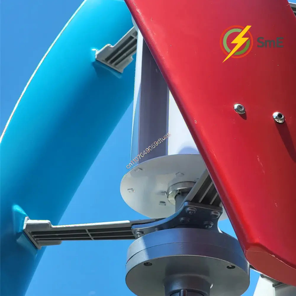 5000W 6000W Vertical Wind Turbine 12V 24V 48V Small Windmill Free Energy Wind Generator for 110V or 220V Household Farm
