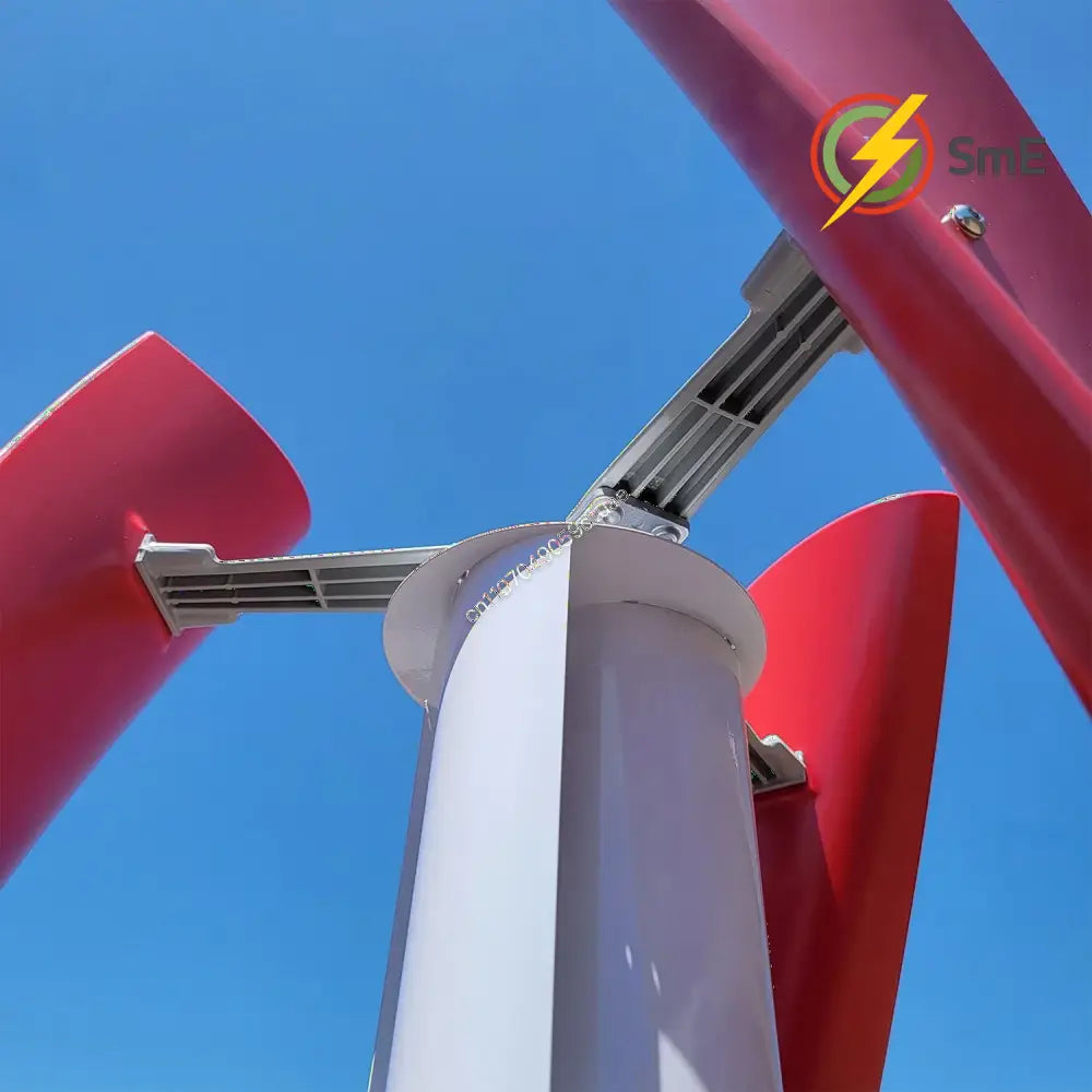 5000W 6000W Vertical Wind Turbine 12V 24V 48V Small Windmill Free Energy Wind Generator for 110V or 220V Household Farm