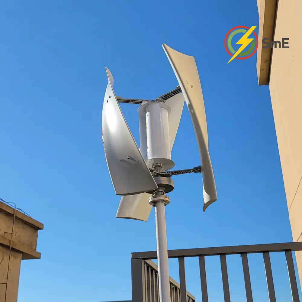 5000W 6000W Vertical Wind Turbine 12V 24V 48V Small Windmill Free Energy Wind Generator for 110V or 220V Household Farm