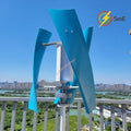 5000W 6000W Vertical Wind Turbine 12V 24V 48V Small Windmill Free Energy Wind Generator for 110V or 220V Household Farm