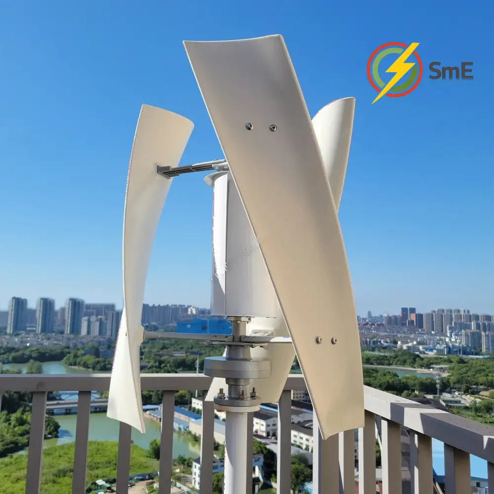 5000W 6000W Vertical Wind Turbine 12V 24V 48V Small Windmill Free Energy Wind Generator for 110V or 220V Household Farm