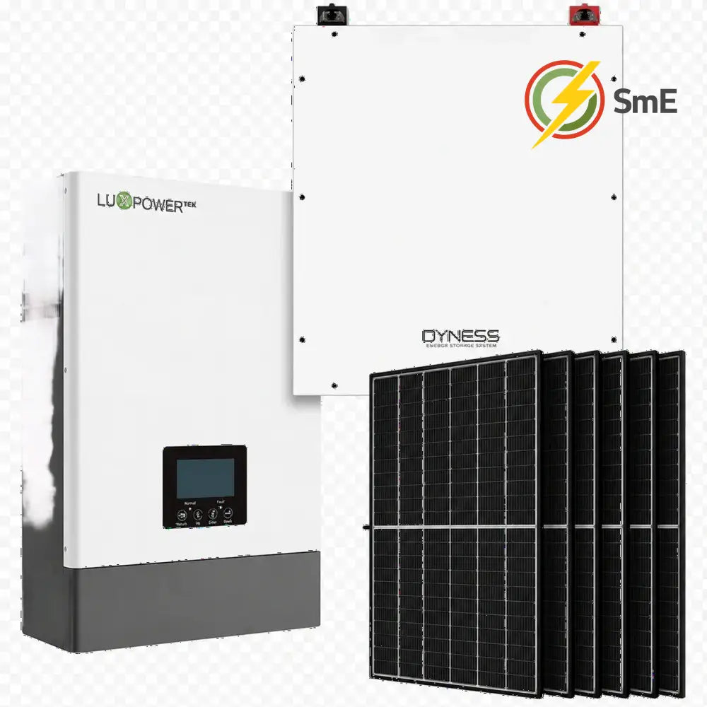5KVA MPPT Luxpower Load Shedding Dyness 5.12 KWh Combo Backup Power Kit With 6x Solar 460W Solar Panels Mono