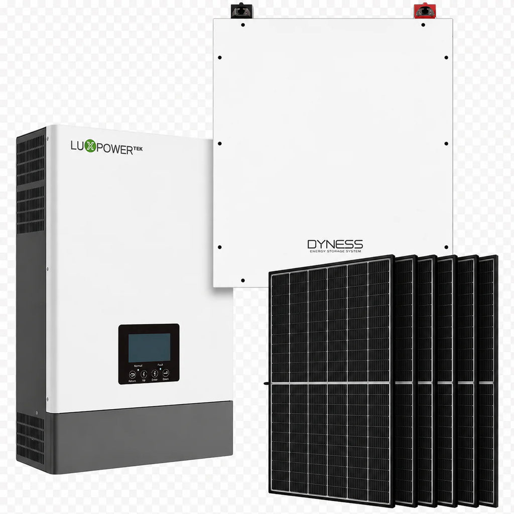 5KVA MPPT Luxpower Load Shedding Dyness 5.12 KWh Combo Backup Power Kit With 6x Solar 460W Solar Panels Mono