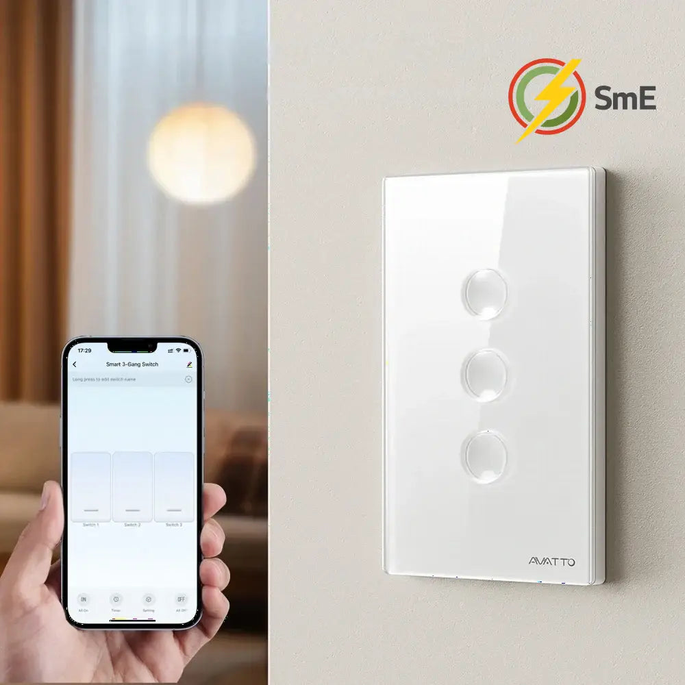 AVATTO Smart Zigbee Touch Groove Light Switch 220V Waterproof Smart Life APP Remote Control Works With Tuya Alexa