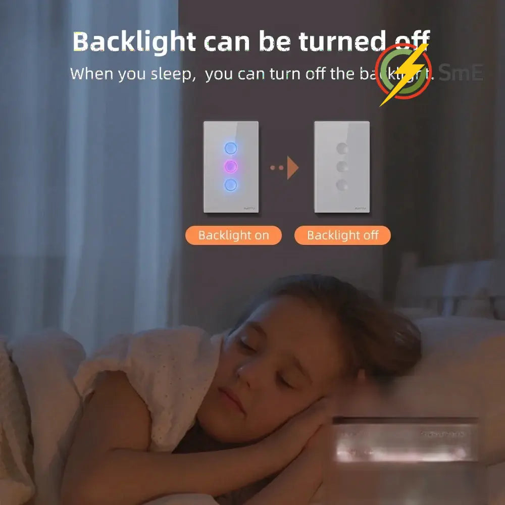 AVATTO Smart Zigbee Touch Groove Light Switch 220V Waterproof Smart Life APP Remote Control Works With Tuya Alexa