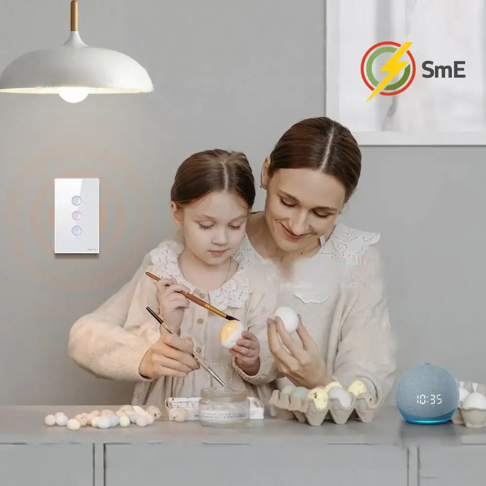 AVATTO Smart Zigbee Touch Groove Light Switch 220V Waterproof Smart Life APP Remote Control Works With Tuya Alexa