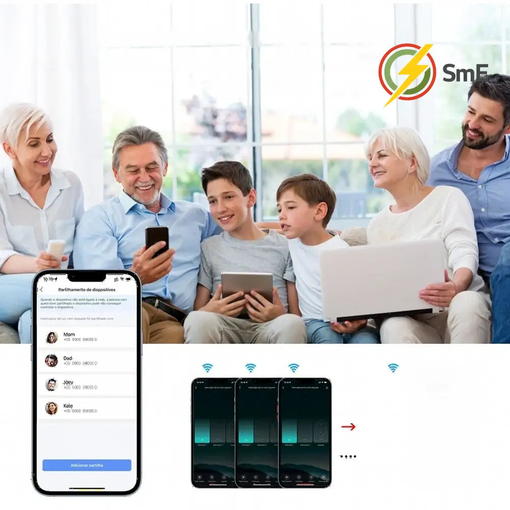 AVATTO Tuya WiFi Smart Light Switch with Socket,Brazil Stand 16A Touch Button Wall Switch,Work for Alexa Google Home