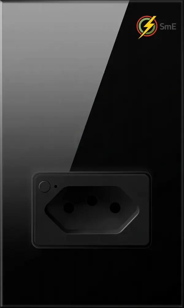 AVATTO Tuya WiFi Smart Light Switch with Socket,Brazil Stand 16A Touch Button Wall Switch,Work for Alexa Google Home