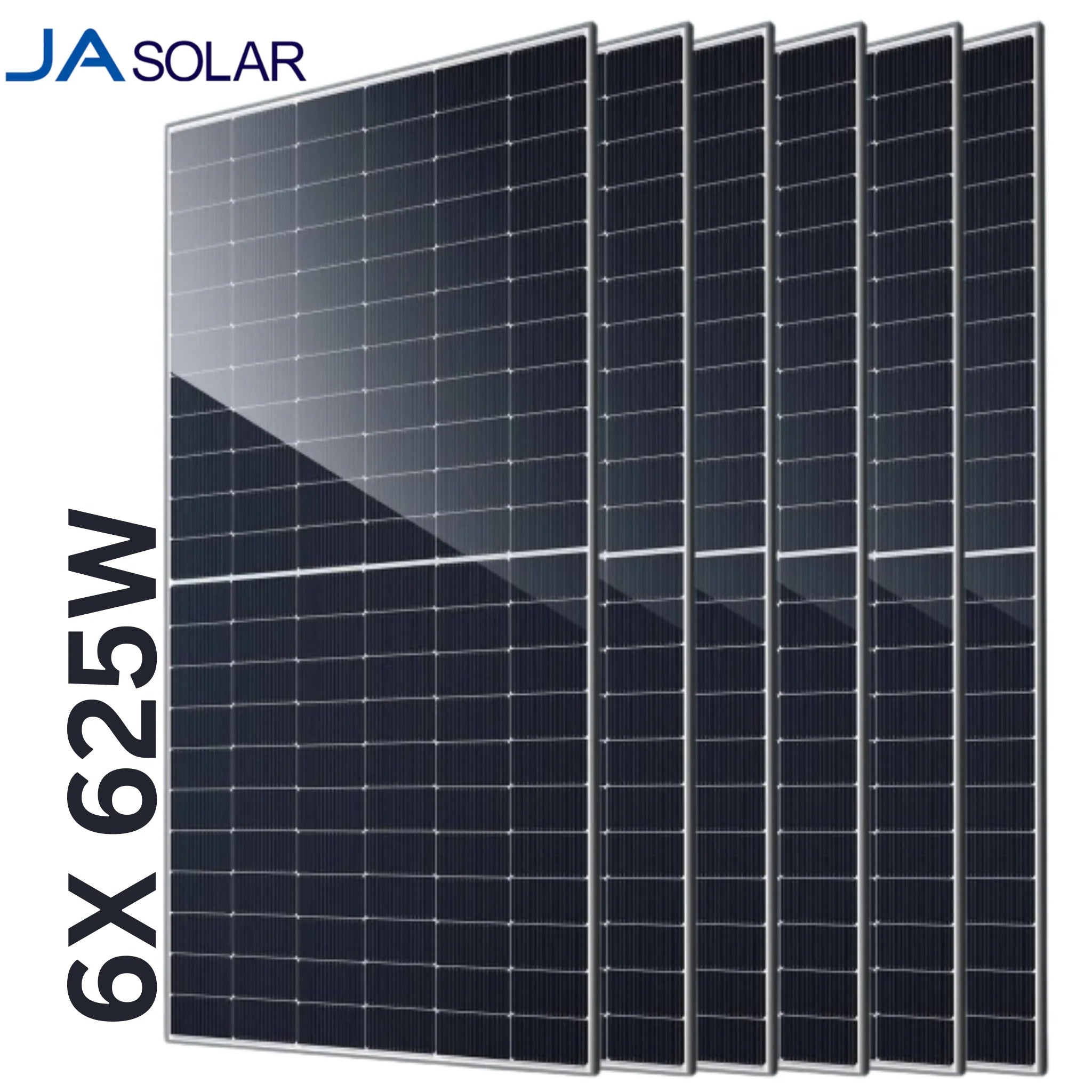 JA 620W Tier 1 Bifacial Mono Solar Panel (JAM66D45-620/LB) 6X PACK