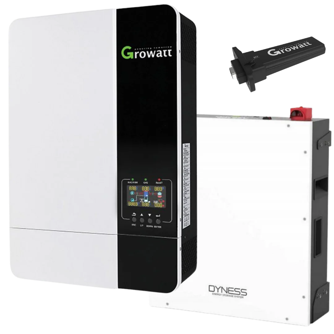 5KW MPPT Growatt Dyness 5.12 Lithium Battery Combo Backup Power Kit 6x Solar 460w Solar Panels Mono