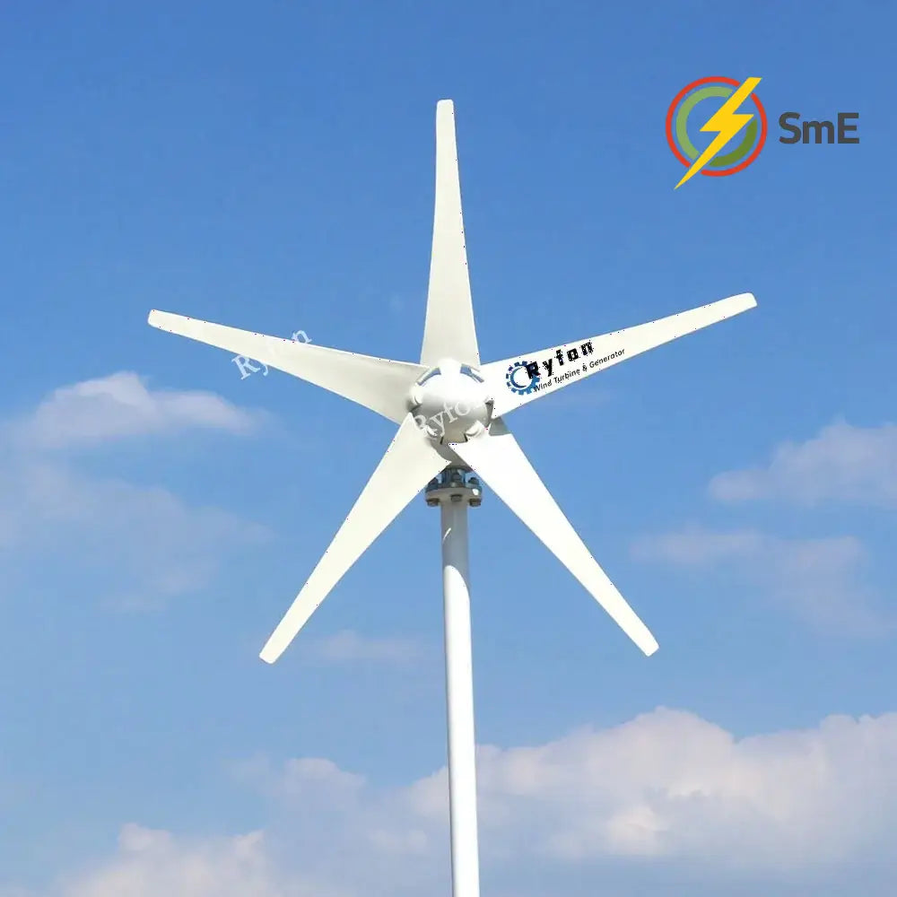CE Premium Material 5000W 8KW Horizontal Axis Wind Turbine Permanent Magnet Generator 48V 3Phase Alternator For Camping