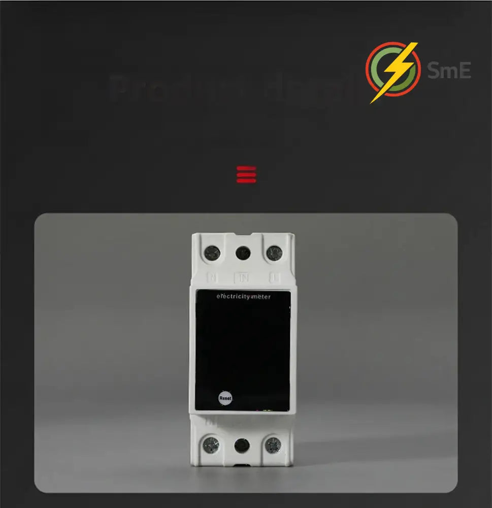 Digital Energy Meter Din Rail Electricity Usage Monitor AC30-400V Voltmeter Ammeter Watt Kwh Frequency Power Meter