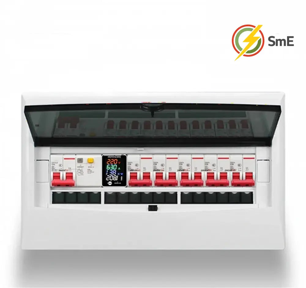 Digital Energy Meter Din Rail Electricity Usage Monitor AC30-400V Voltmeter Ammeter Watt Kwh Frequency Power Meter