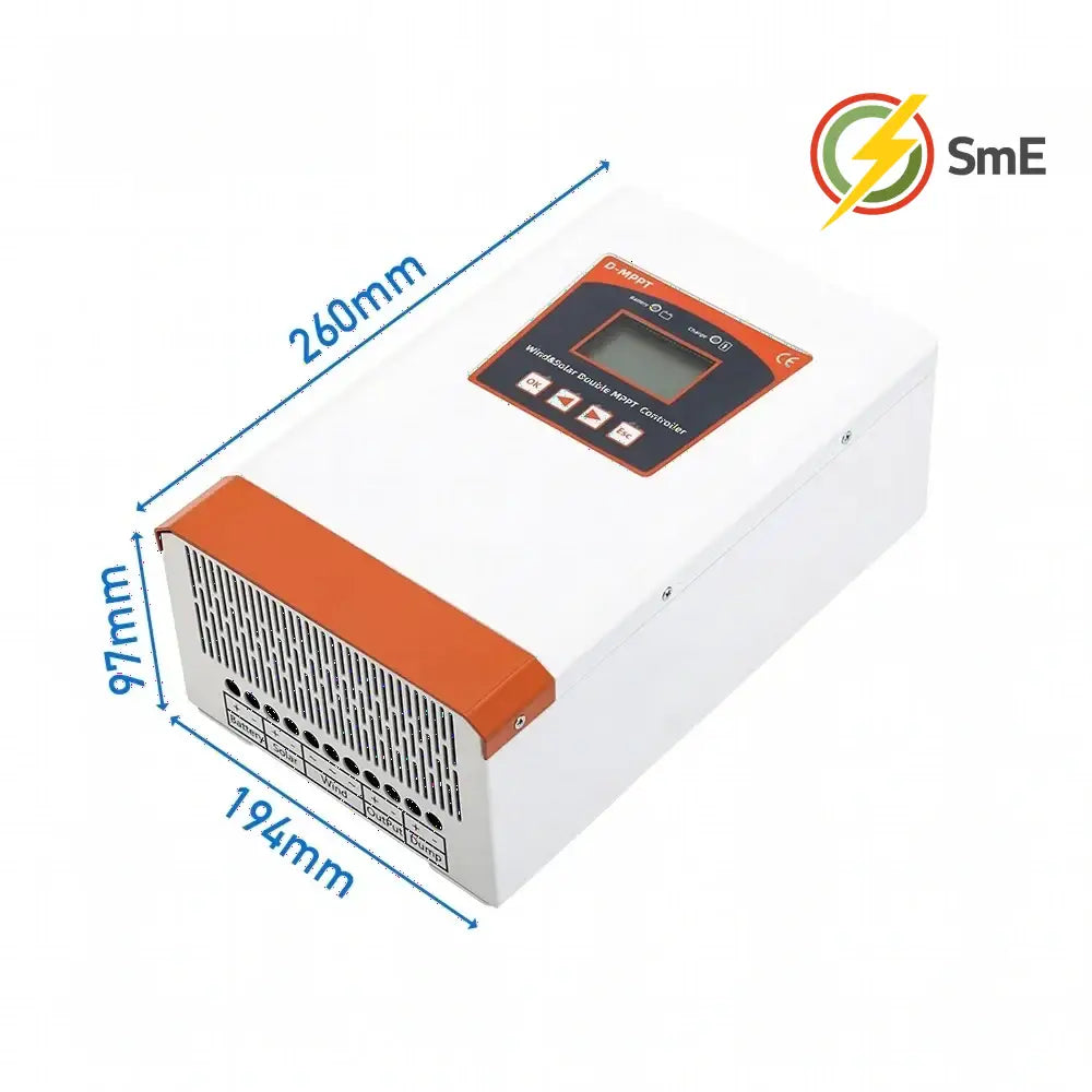 Hybrid Controller 6000W 12V 24V 48V Auto Boost Charger Wind Turbine Generator Solar Panel With Dump Load Hybrid System