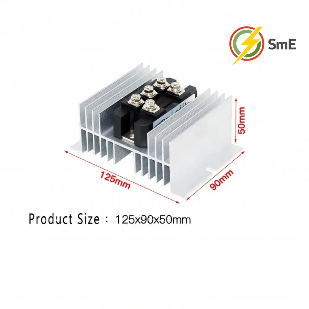 MDS 200A 3-Phase Diode Rectifier Bridge 60A 100A 150A Amp 1600V Bridge Rectifier With Heat Sink Base For Wind Turbine