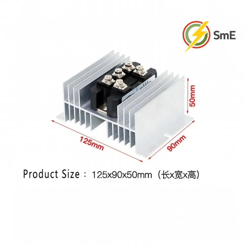 MDS 200A 3-Phase Diode Rectifier Bridge 60A 100A 150A Amp 1600V Bridge Rectifier With Heat Sink Base For Wind Turbine