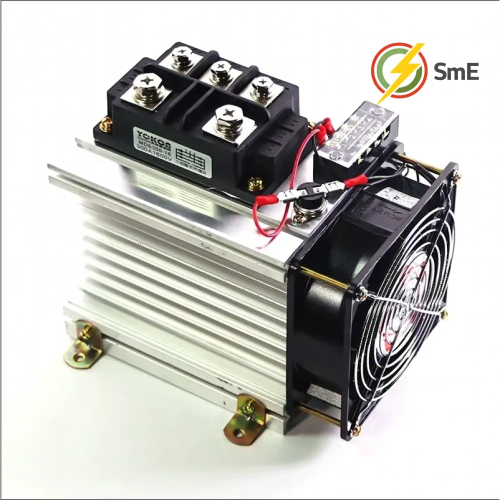 MDS300A1600V High-quality three-phase rectifier bridge module with large radiator + fan MDS300A