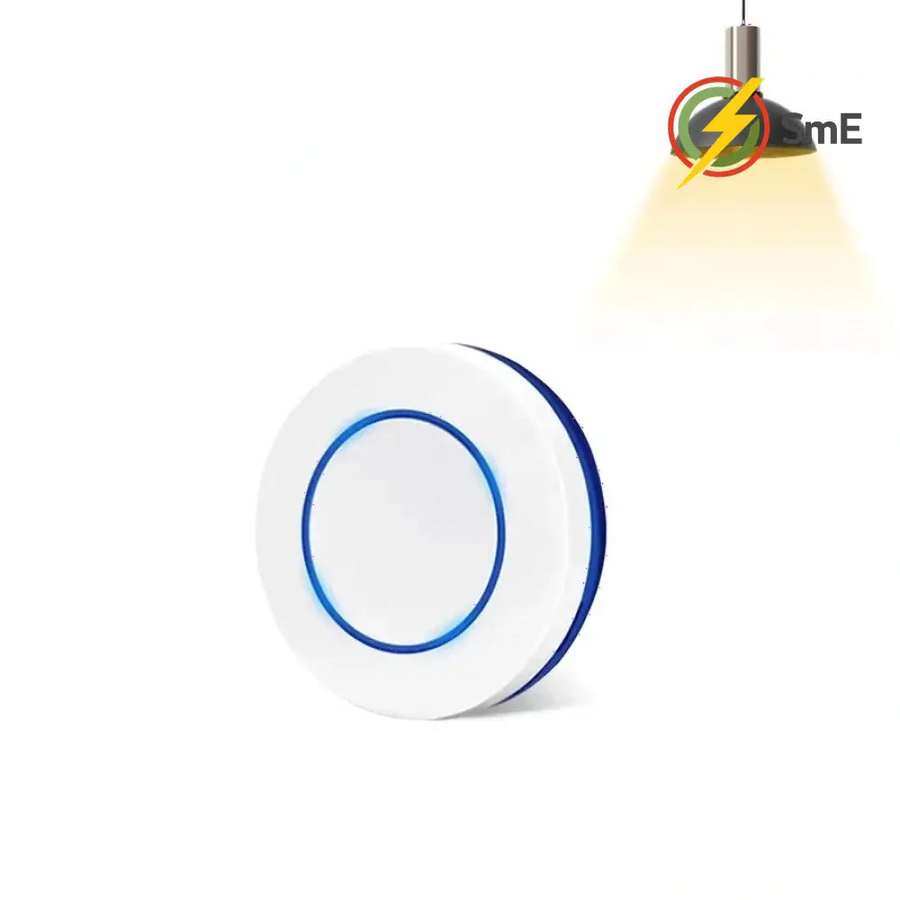 RF 433MHz Wireless 10A Relay Receiver Remote Control Light Switch 220V 110V Mini Round Button Wall Panel Switch For LED