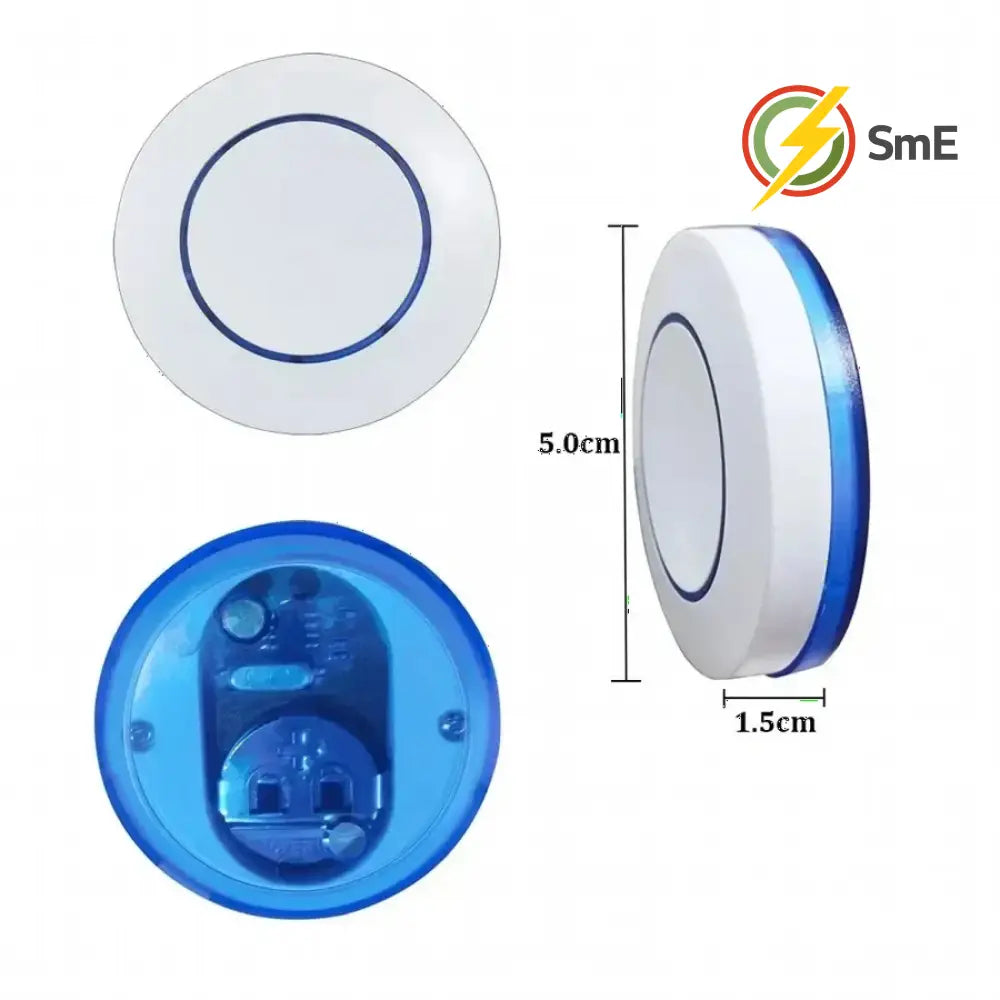 RF 433MHz Wireless 10A Relay Receiver Remote Control Light Switch 220V 110V Mini Round Button Wall Panel Switch For LED