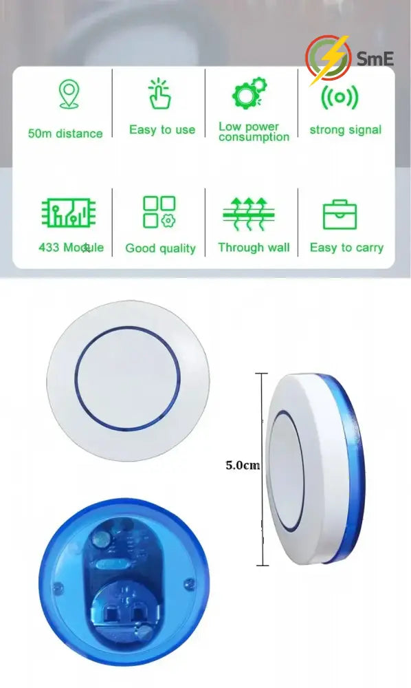 RF 433MHz Wireless 10A Relay Receiver Remote Control Light Switch 220V 110V Mini Round Button Wall Panel Switch For LED
