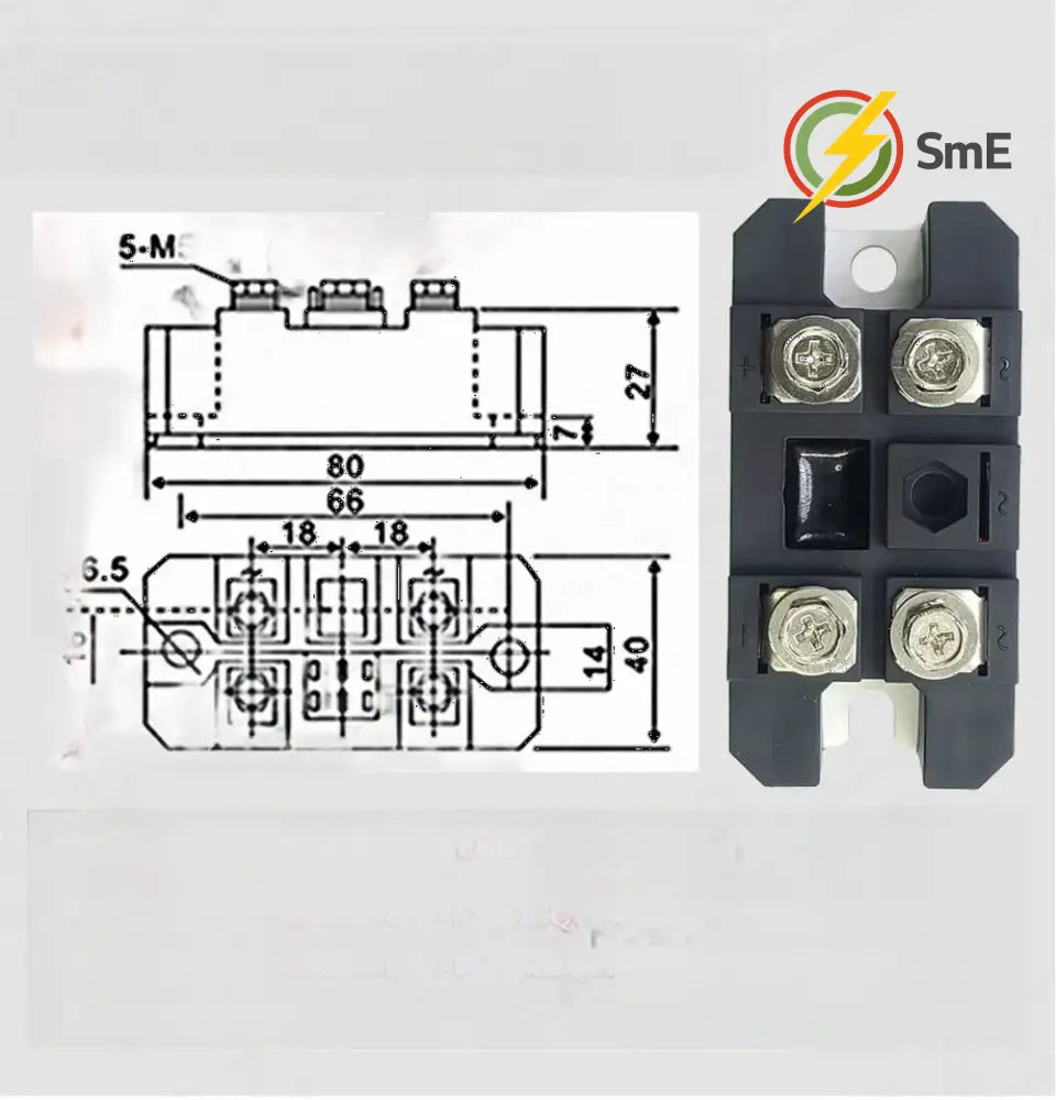 Single Phase Rectifier Bridge Module AC to DC MDQ100A 12V 24V 36V 48V 60V 220V 1000V 1200V 1600V