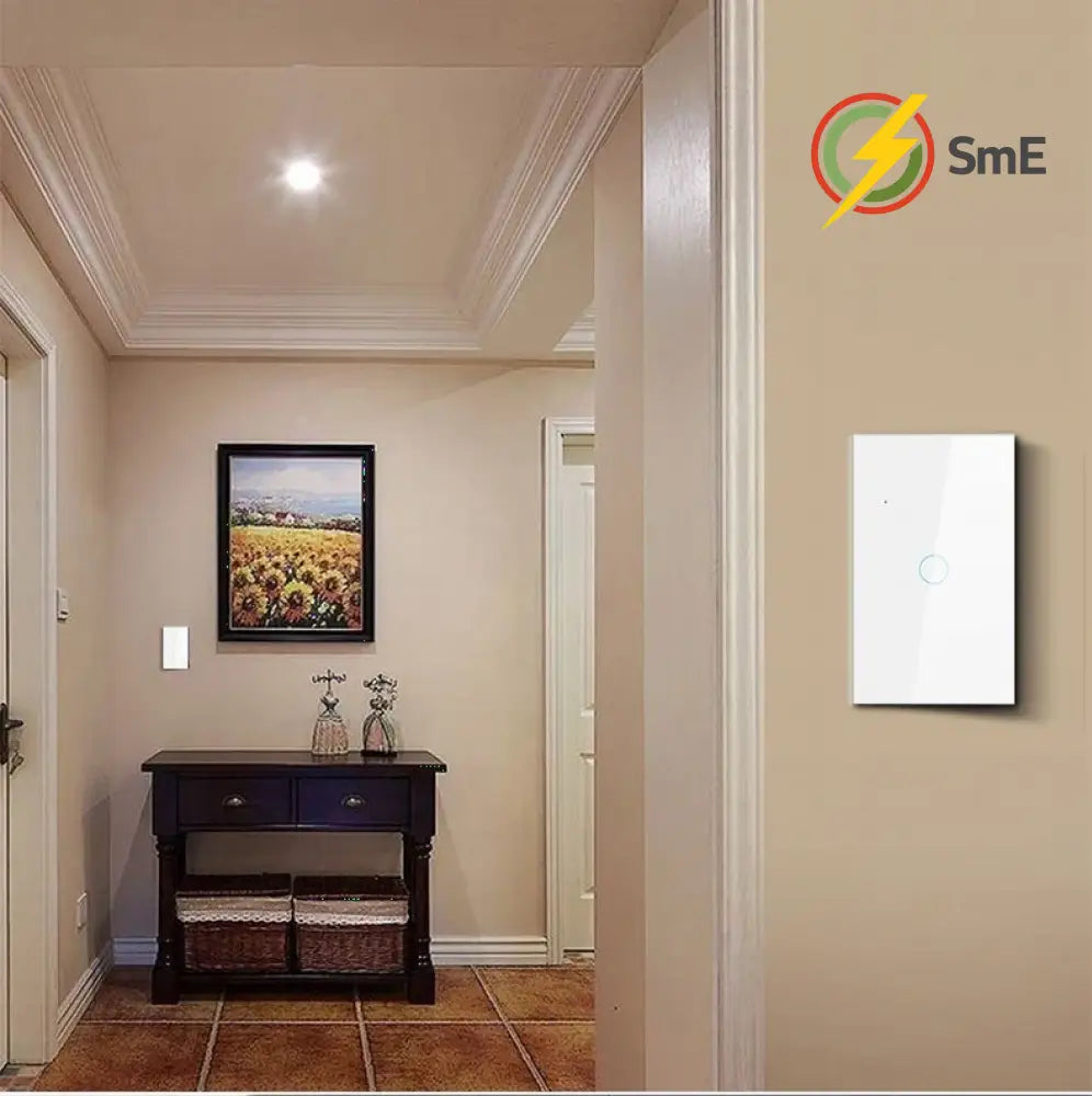 Szaoju Wall Touch Switch EU/US Standard Light Switches LED Crystal Glass Panel AC100-240V Sensor Switches 1/2/3Gang