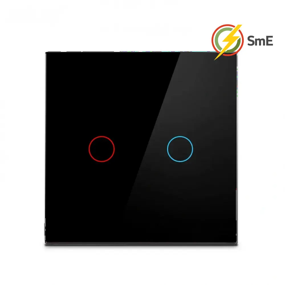 Szaoju Wall Touch Switch EU/US Standard Light Switches LED Crystal Glass Panel AC100-240V Sensor Switches 1/2/3Gang