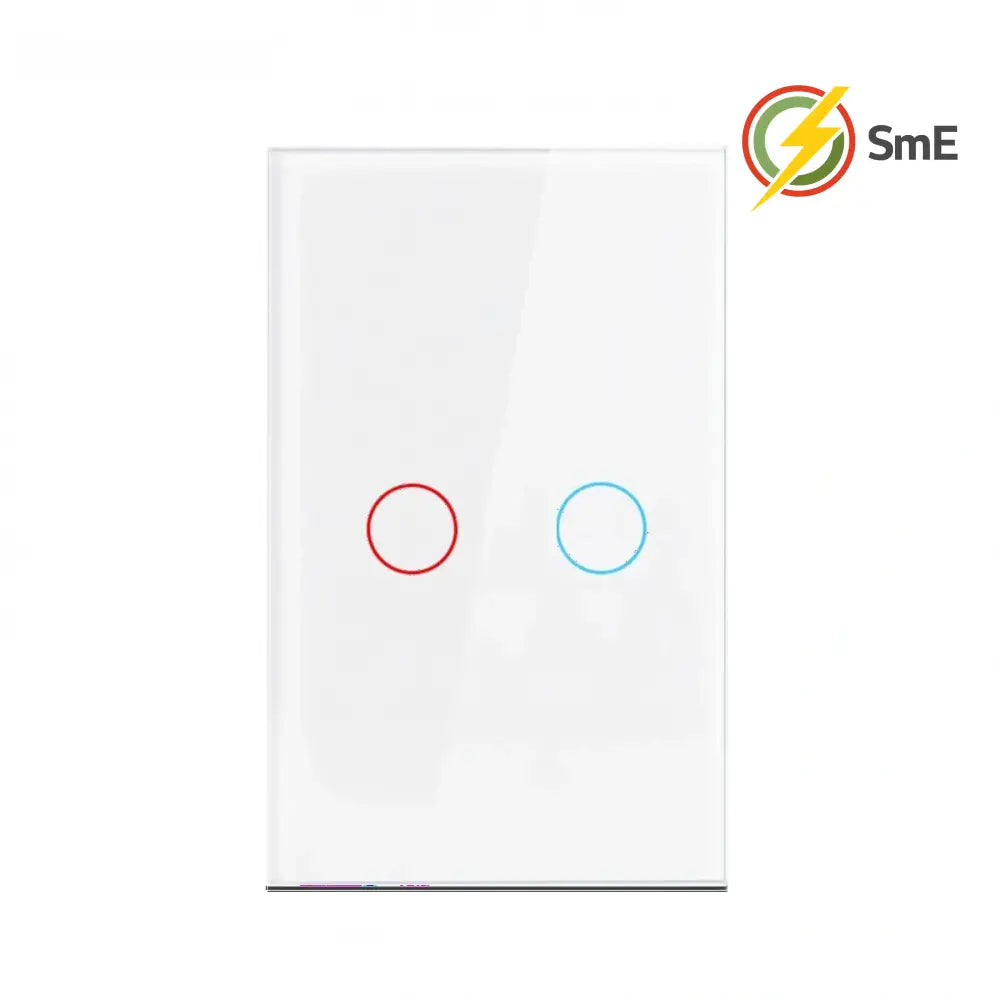 Szaoju Wall Touch Switch EU/US Standard Light Switches LED Crystal Glass Panel AC100-240V Sensor Switches 1/2/3Gang