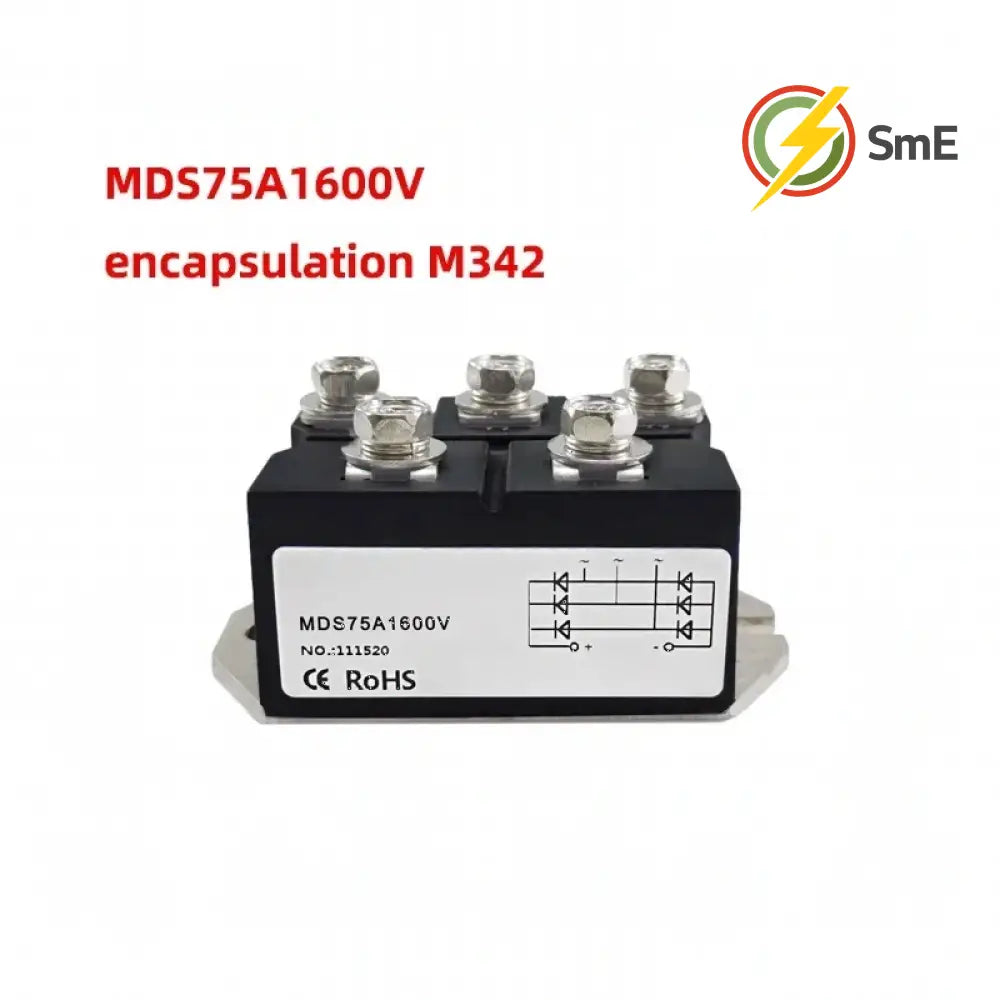 Three phase rectifier bridge MDS75 75A 100A 150A 200A 250A 1600V 2000V AC/DC diode rectifier module