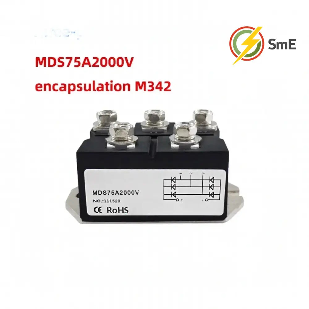 Three phase rectifier bridge MDS75 75A 100A 150A 200A 250A 1600V 2000V AC/DC diode rectifier module