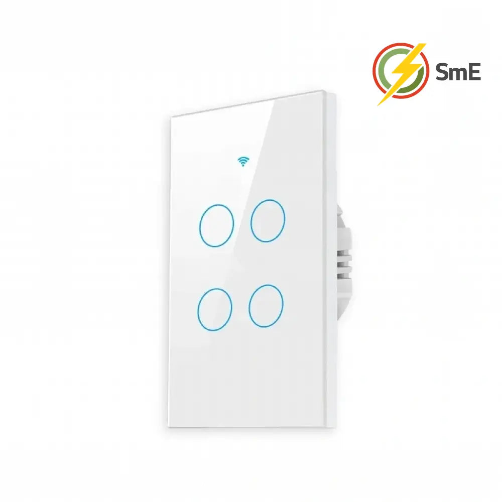TNCE Tuya US WiFi or Zigbee Smart Wall Switch 1/2/3/4 Gang Wire Touch Sensor LED Light Switches Smart Home Alexa Google