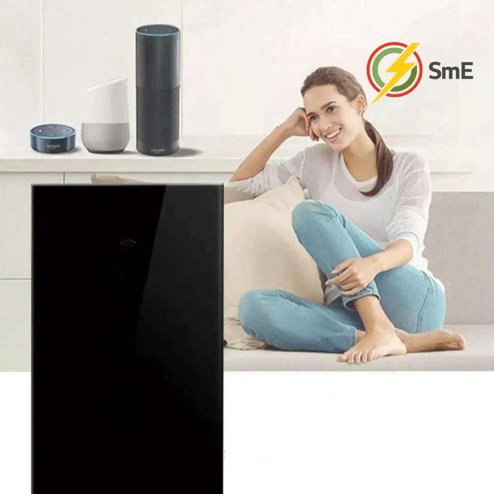 US Plug WiFi Smart Light Switch Single Open App Control Touch Sensor Switch Touch Control Remote Control Wall Switch